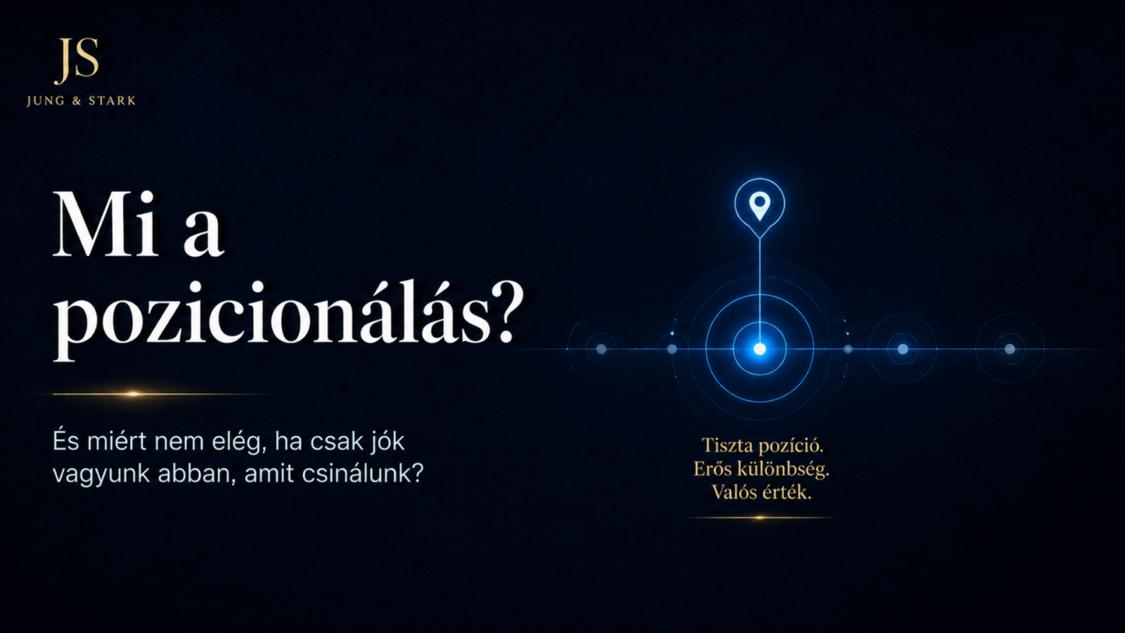 Mi a pozicionálás, és miért nem elég, ha „jók vagyunk abban, amit csinálunk”?