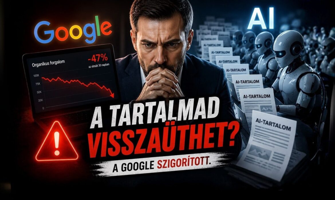 Új Google-frissítés az AI-tartalom ellen — kit érint, és mi a teendő